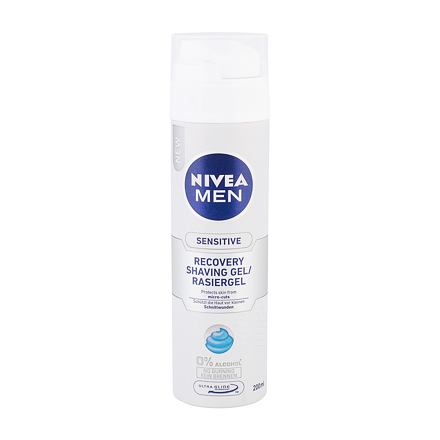 Nivea Men Sensitive Recovery pánský gel na holení bez alkoholu pro citlivou pleť 200 ml pro muže