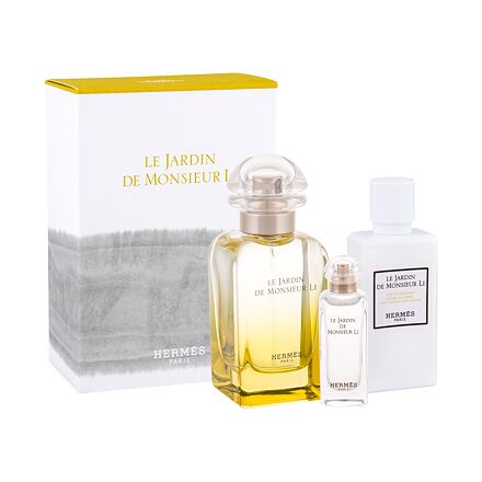 Hermes Le Jardin de Monsieur Li unisex dárková sada toaletní voda 50 ml + tělové mléko 40 ml + toaletní voda 7,5 ml unisex