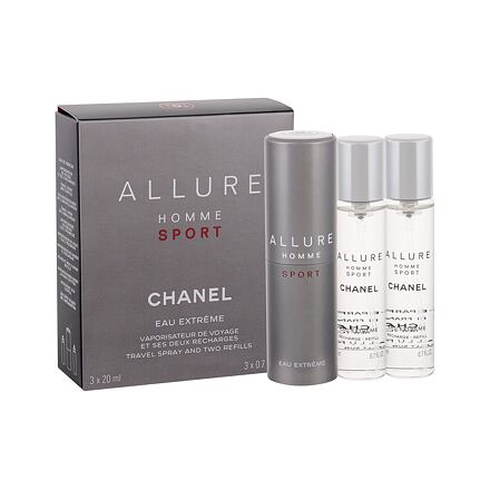 Chanel Allure Homme Sport Eau Extreme pánská toaletní voda twist and spray 3x20 ml pro muže