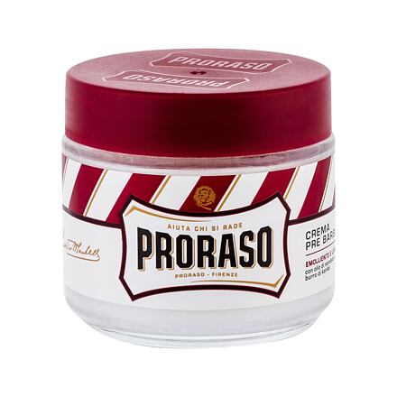 PRORASO Red Pre-Shave Cream pánský krém před holením na tvrdé vousy 100 ml pro muže