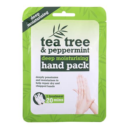 Xpel Tea Tree Tea Tree & Peppermint Deep Moisturising Hand Pack hydratační rukavice 1 pár