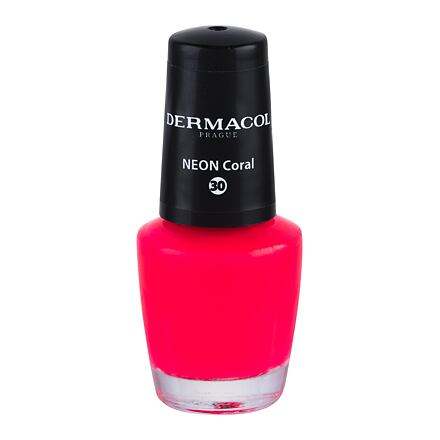 Dermacol Neon neonový lak na nehty 5 ml odstín růžová