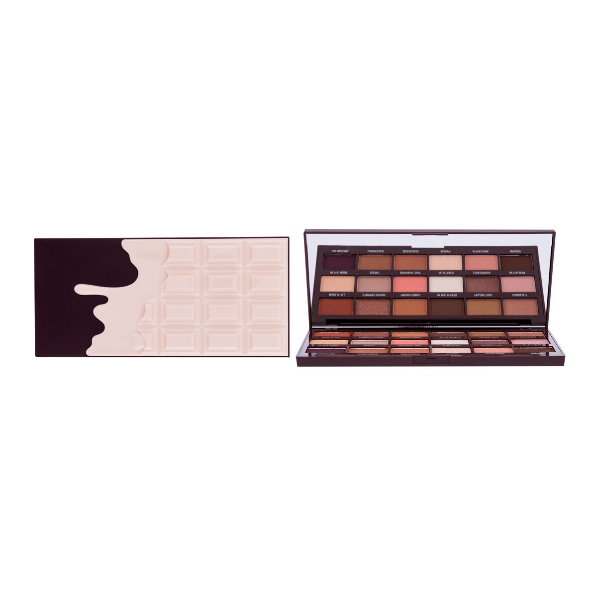 I Heart Revolution Chocolate Eyeshadow Palette paletka očních stínů v designu čokolády 21.96 g odstín paletka barev