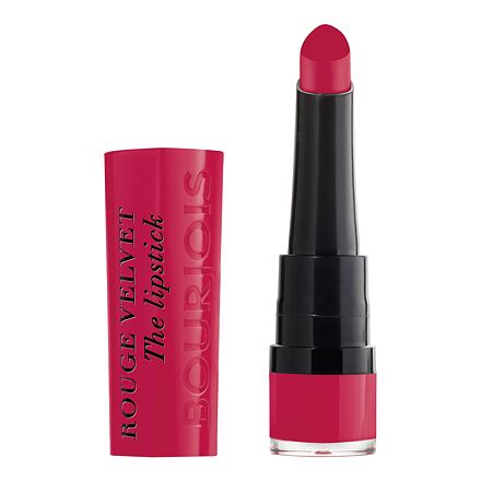 BOURJOIS Paris Rouge Velvet The Lipstick dámská matná rtěnka 2.4 g odstín růžová