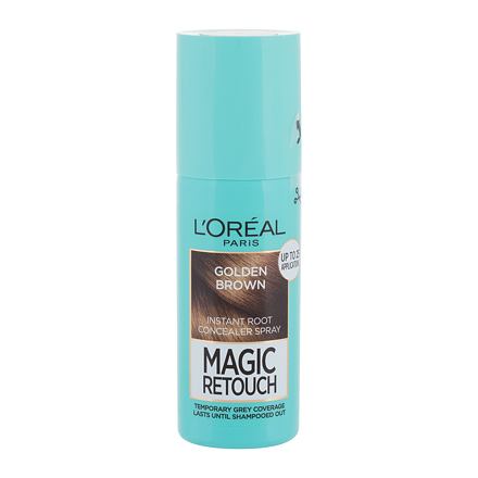 L'Oréal Paris Magic Retouch Instant Root Concealer Spray dámská sprej pro zakrytí odrostů 75 ml odstín hnědá pro ženy