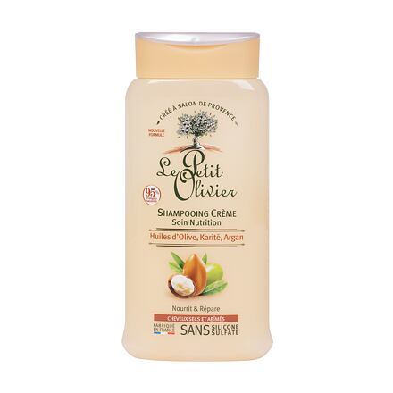 Le Petit Olivier Olive, Shea, Argan Oils Nutrition dámský šampon pro suché a poškozené vlasy 250 ml pro ženy