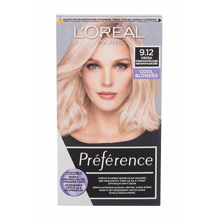 L'Oréal Paris Préférence Cool Blondes dámská permanentní barva na vlasy 60 ml odstín blond pro ženy