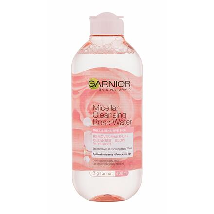 Garnier Skin Naturals Micellar Cleansing Rose Water dámská čisticí a rozjasňující micelární voda 400 ml pro ženy