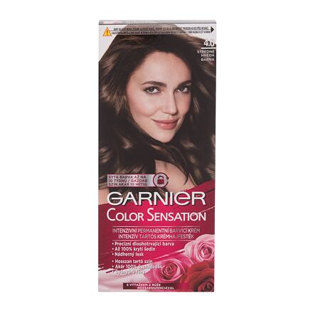 Garnier Color Sensation dámská permanentní barva na vlasy 40 ml odstín hnědá pro ženy