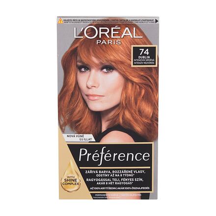 L'Oréal Paris Préférence dámská barva na vlasy na barvené vlasy 60 ml odstín korálová pro ženy poškozená krabička