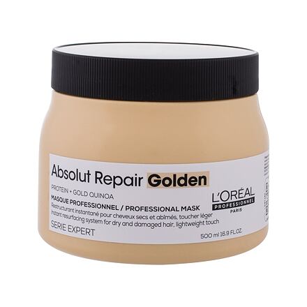L'Oréal Professionnel Absolut Repair Golden Professional Mask dámská maska pro regeneraci poškozených vlasů 500 ml pro ženy