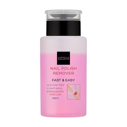 Gabriella Salvete Nail Polish Remover Fast & Easy dámský odlakovač na nehty bez acetonu 200 ml