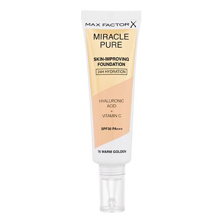 Max Factor Miracle Pure Skin-Improving Foundation SPF30 pečující hydratační make-up 30 ml odstín 76 Warm Golden
