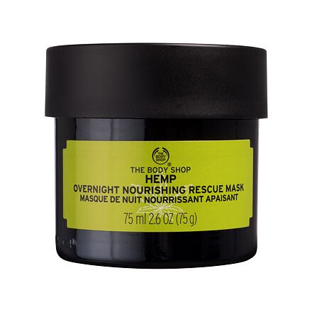 The Body Shop Hemp Overnight Nourishing Rescue Mask unisex noční hydratační maska s konopným olejem 75 ml unisex