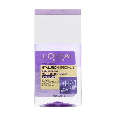 L'Oréal Paris Hyaluron Specialist Replumping Make-Up Remover dámský hydratační odličovač očí a rtů 125 ml