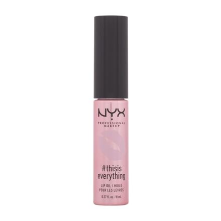 NYX Professional Makeup #thisiseverything Lip Oil vyživující a hydratační olej na rty 8 ml odstín růžová