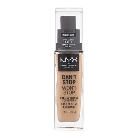 NYX Professional Makeup Can't Stop Won't Stop voděodolný tekutý make-up 30 ml odstín 10.5 Medium Buff