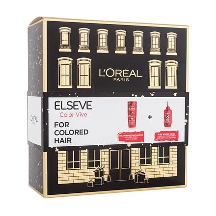 L'Oréal Paris Elseve Color-Vive dámský dárková sada šampon Elseve Color Vive 250 ml + balzám na vlasy Elseve Color Vive 8 Second Wonder Water 200 ml pro ženy