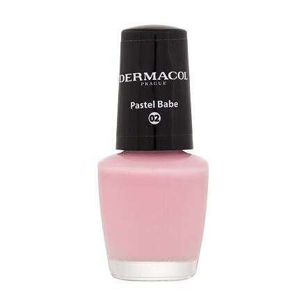 Dermacol Mini Pastel dlouhotrvající lak na nehty 5 ml odstín růžová