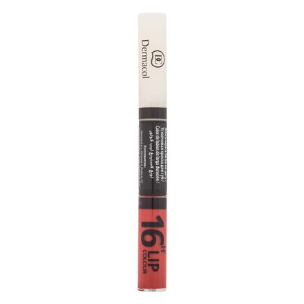 Dermacol 16H Lip Colour dámská dvoufázová rtěnka na rty 7.1 ml odstín červená