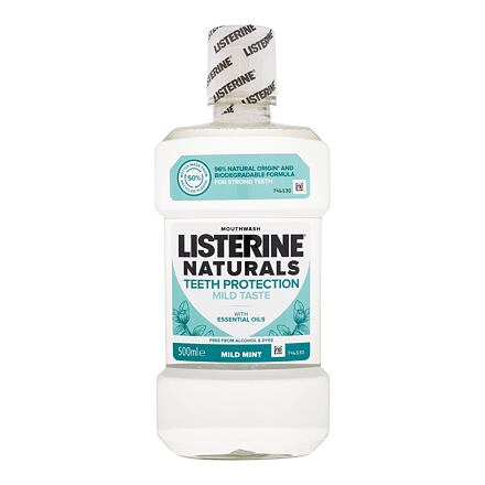 Listerine Naturals Teeth Protection Mild Taste Mouthwash přírodní ústní voda bez alkoholu pro ochranu zubů 500 ml