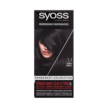 Syoss Permanent Coloration dámská permanentní barva na vlasy 50 ml odstín černá pro ženy