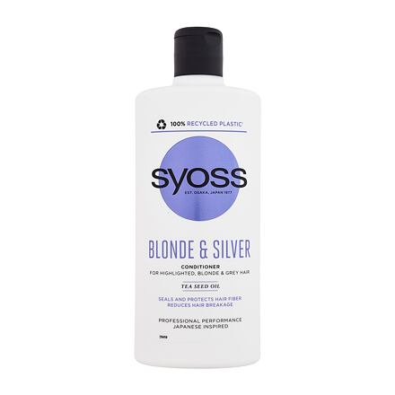 Syoss Blonde & Silver Conditioner dámský kondicionér pro blond a šedivé vlasy 440 ml pro ženy