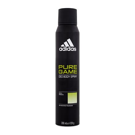 Adidas Pure Game Deo Body Spray 48H pánský deodorant ve spreji bez obsahu hliníku 200 ml pro muže