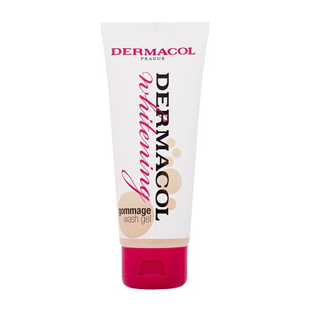 Dermacol Whitening Gommage Wash Gel dámský mycí gel s mikroperličkami proti pigmentovým skvrnám 100 ml pro ženy