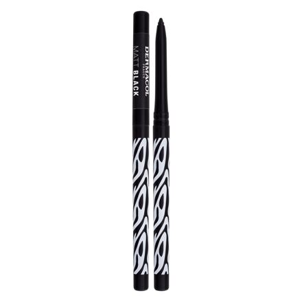 Dermacol Black Sensation Matte Black dámská matná tužka na oči 0.35 g odstín černá