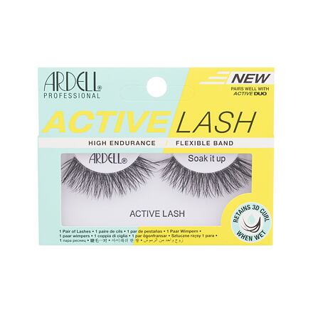 Ardell Active Lash Soak It Up dámské umělé řasy pro aktivní způsob života a sport odstín black