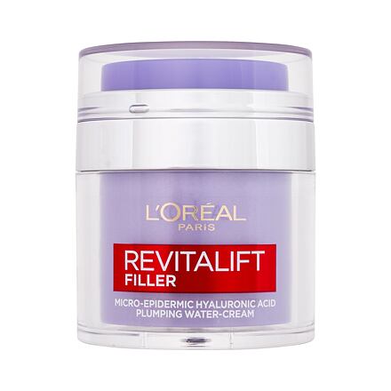 L'Oréal Paris Revitalift Filler HA Plumping Water-Cream dámský lehký pleťový krém proti vráskám 50 ml pro ženy