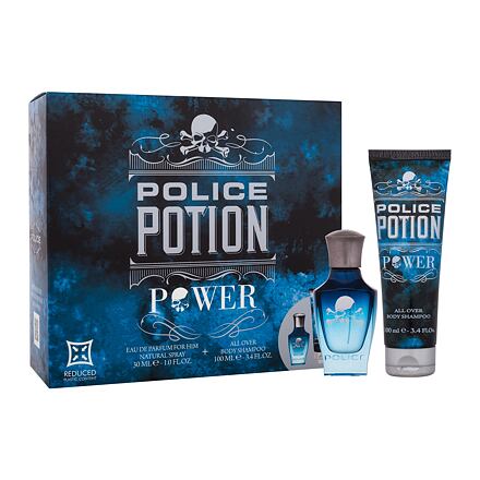 Police Potion Power pánská dárková sada parfémovaná voda 30 ml + sprchový gel 100 ml pro muže