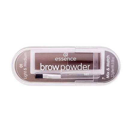 Essence Brow Powder Set paletka pudrů na obočí 2.3 g odstín hnědá