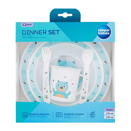 Canpol babies Cute Animals Dinner Set Bear nádobí 270 ml