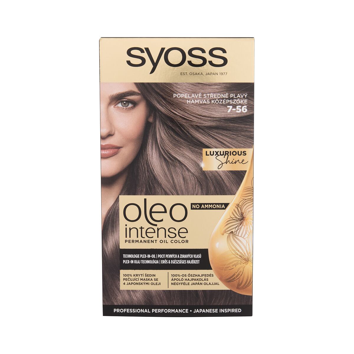 Syoss Oleo Intense Permanent Oil Color dámská permanentní olejová barva na vlasy bez amoniaku 50 ml odstín hnědá pro ženy