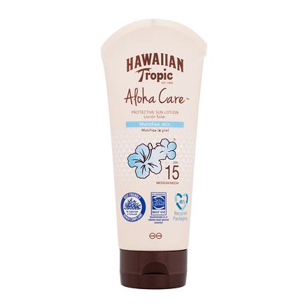 Hawaiian Tropic Aloha Care Protective Sun Lotion SPF15 unisex voděodolné opalovací mléko s tropickou vůní 180 ml