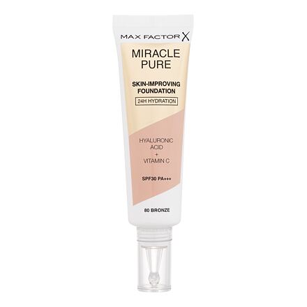 Max Factor Miracle Pure Skin-Improving Foundation SPF30 pečující hydratační make-up 30 ml odstín 80 Bronze