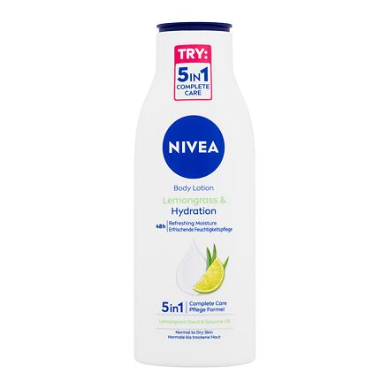 Nivea Lemongrass & Hydration dámské tělové mléko s 48h hydratací 400 ml pro ženy