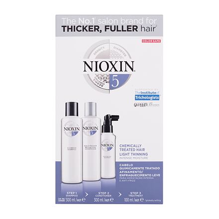 Nioxin System 5 dámský dárková sada šampon System 5 Cleanser Shampoo 300 ml + kondicionér System 5 Revitalising Conditioner 300 ml + vlasová péče System 5 Scalp & Hair Treatment 100 ml pro ženy