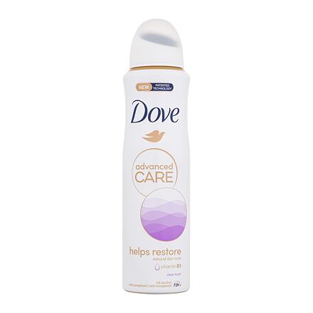 Dove Advanced Care Helps Restore 72h dámský antiperspirant napomáhající k obnově pokožky 150 ml pro ženy
