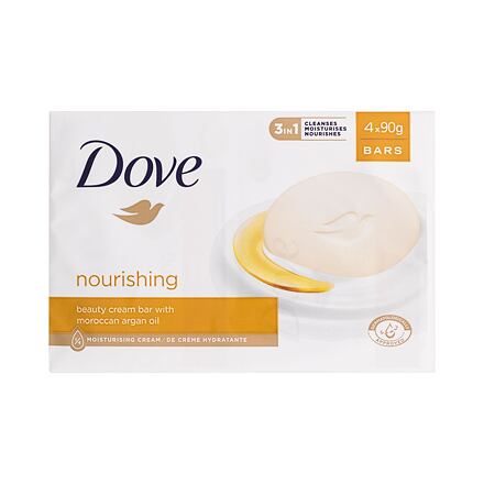 Dove Nourishing Beauty Cream Bar dámské vyživující tuhé mýdlo 4x90 g pro ženy