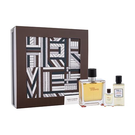 Hermes Terre d´Hermès pánský dárková sada parfém 75 ml + sprchový gel 40 ml + parfém 5 ml pro muže