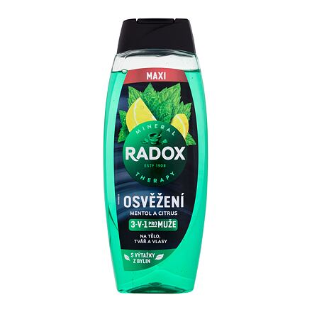 Radox Refreshment Menthol And Citrus 3-in-1 Shower Gel pánský osvěžující sprchový gel 450 ml pro muže