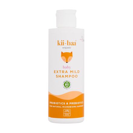 Kii-Baa Organic Baby Extra Mild Shampoo dětský jemný šampon s probiotiky a prebiotiky 200 ml pro děti