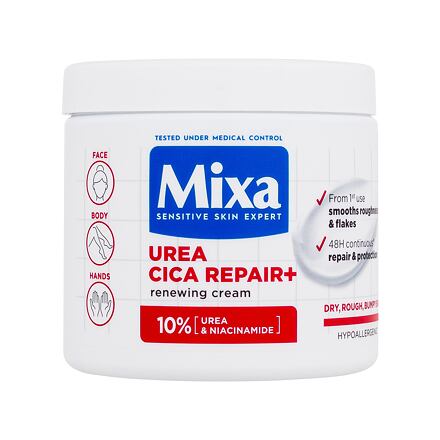 Mixa Urea Cica Repair+ Renewing Cream unisex regenerační tělový krém pro suchou a hrubou pokožku 400 ml unisex