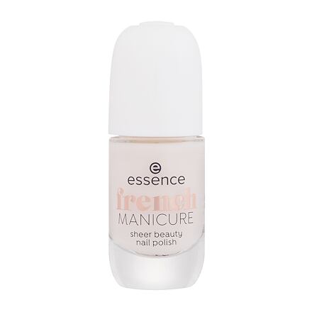 Essence French Manicure Sheer Beauty Nail Polish poloprůhledný lak na nehty pro francouzskou manikúru 8 ml odstín transparentní