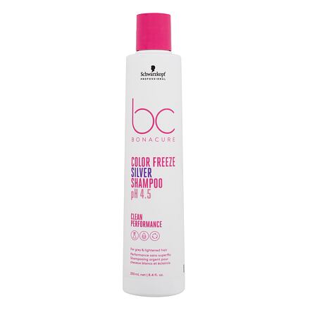 Schwarzkopf Professional BC Bonacure Color Freeze pH 4.5 Shampoo Silver dámský neutralizační šampon pro šedé a zesvětlené vlasy 250 ml pro ženy
