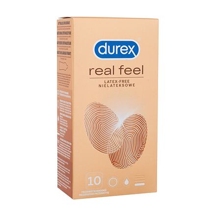 Durex Real Feel bezlatexový kondom se silikonovým lubrikačním gelem 10 ks pro muže