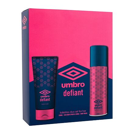UMBRO Defiant dámský dárková sada deodorant 150 ml + sprchový gel 150 ml pro ženy